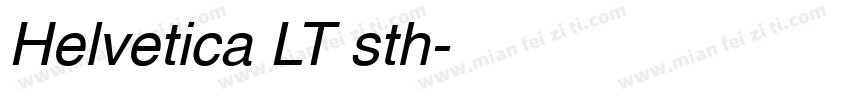 Helvetica LT sth字体转换